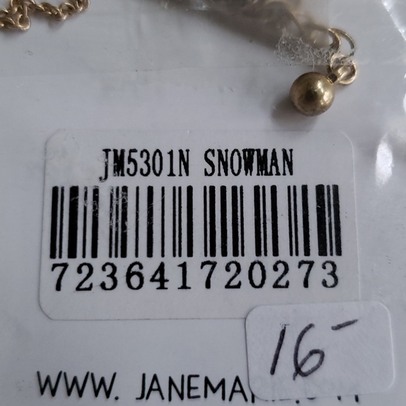 NWT janemarie kids snowman necklace, - Picture 7 of 7